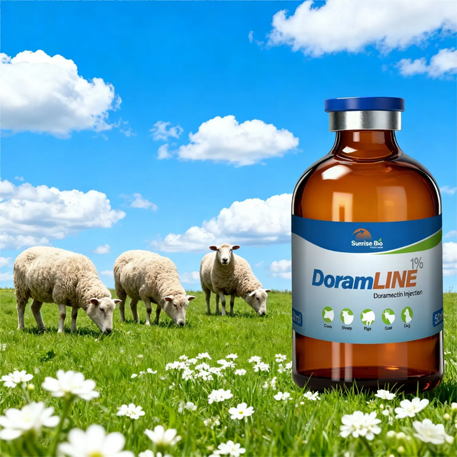 Veterinary Medicine Doramectin Injection 1% for Cattle Sheep Pigs and Dogs