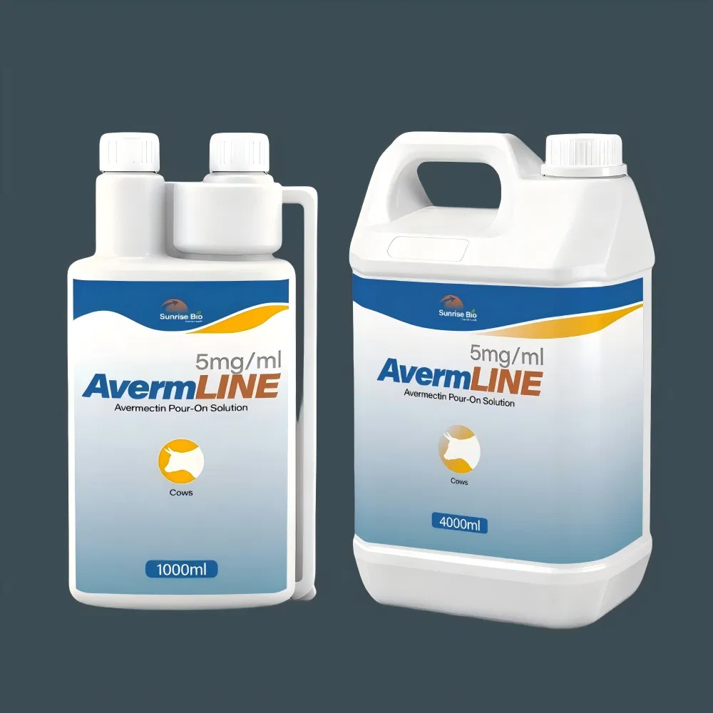 Avermectin Pour-on Solution: Cow Care in 1000ml and 4000ml Sizes