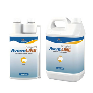 Veterinary Medicine Avermectin Pour-on Solution 5mg/Ml for Cattle Treatment