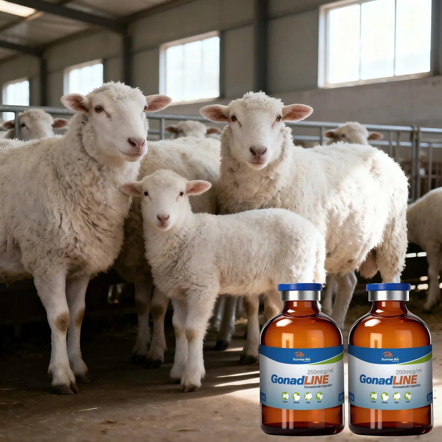 Veterinary Medicine Gonadorelin Injection 250mcg Ml for Livestock Reproduction