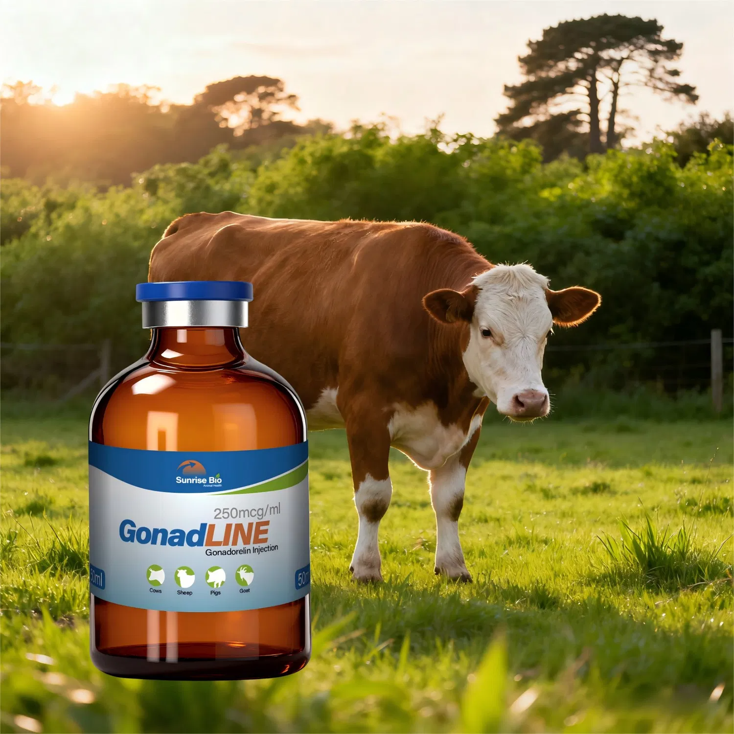 Veterinary Medicine Gonadorelin Injection 250mcg Ml for Livestock Reproduction