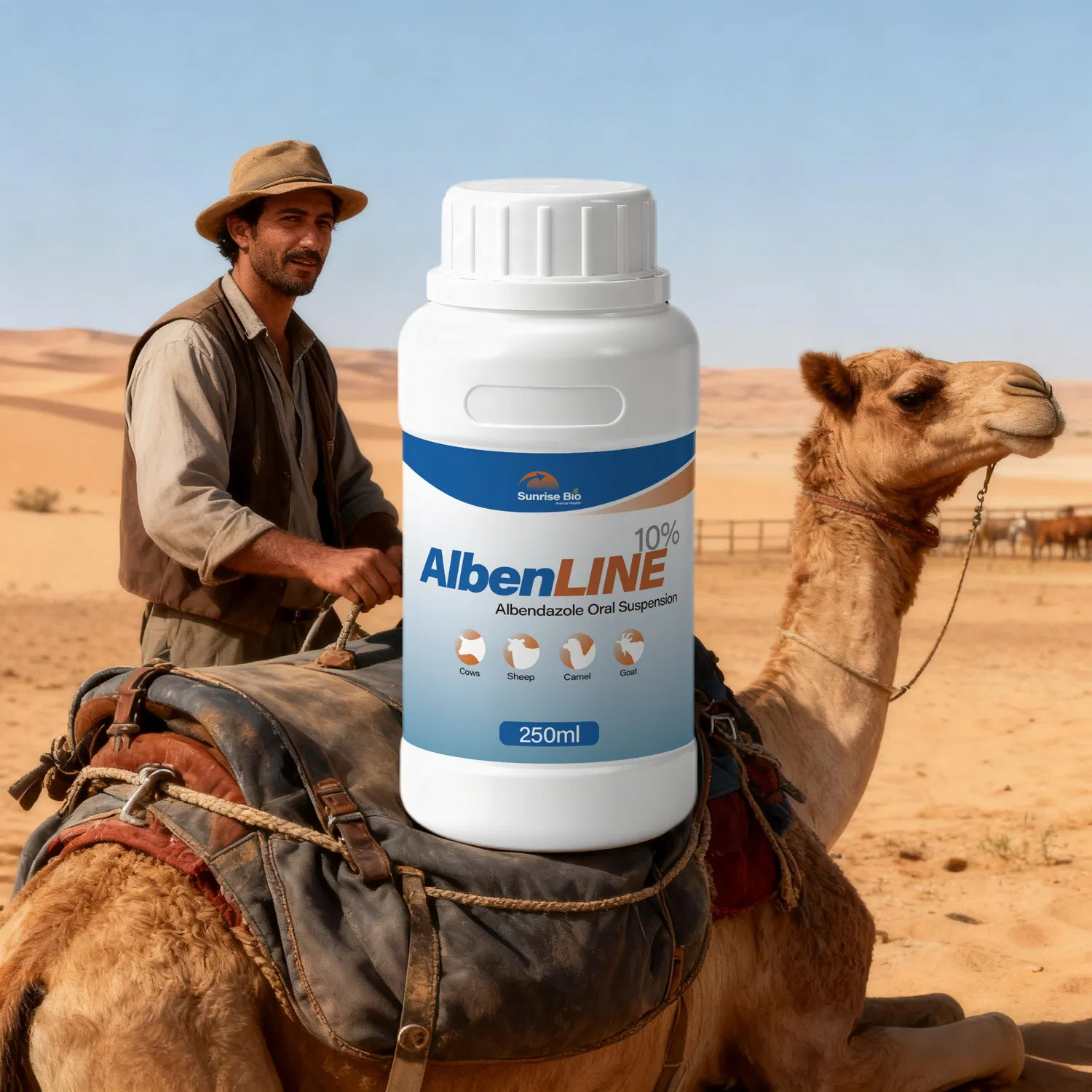 Veterinary Medicine Albendazole Oral Suspension 10% for Cattle Sheep Goats