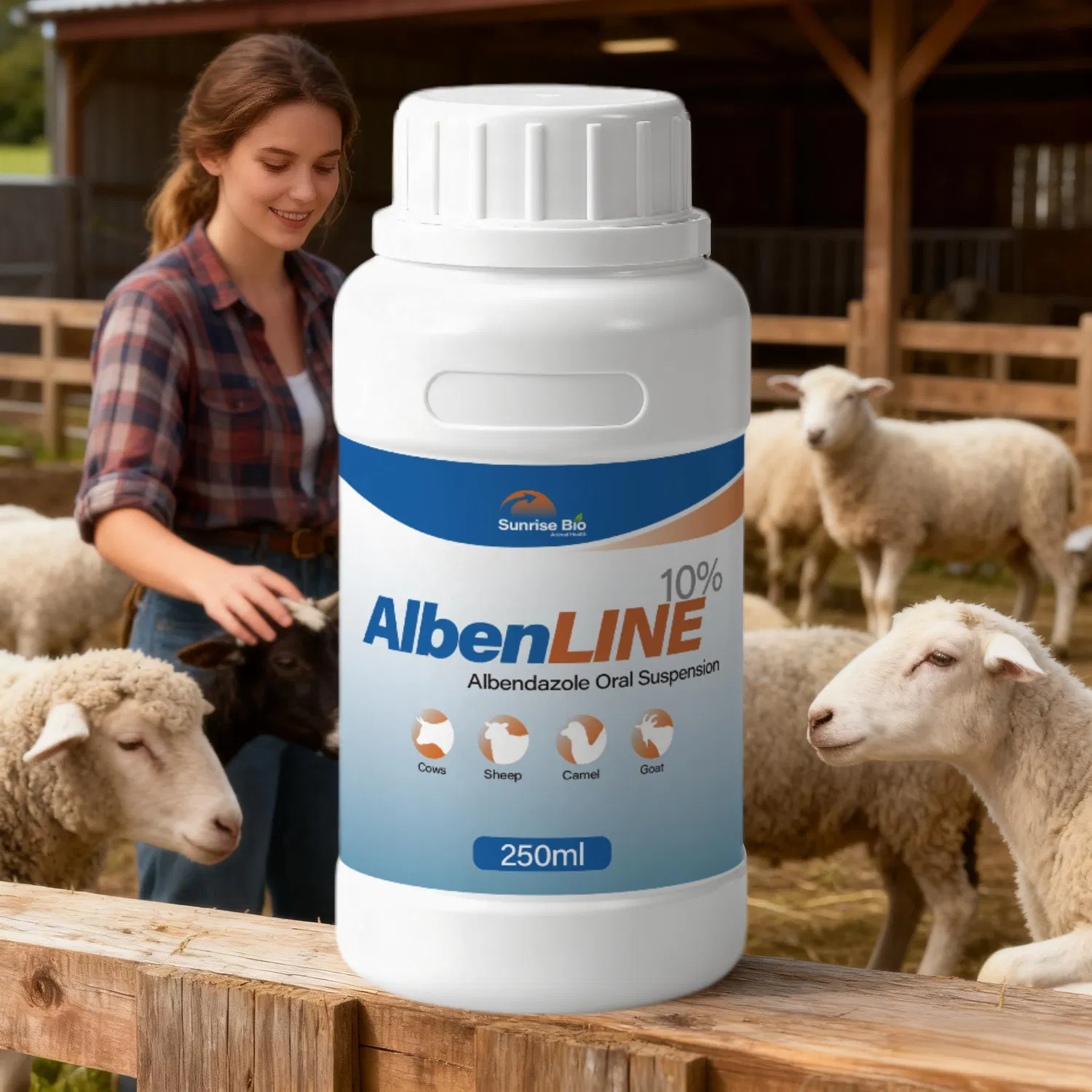 Veterinary Medicine Albendazole Oral Suspension 10% for Cattle Sheep Goats
