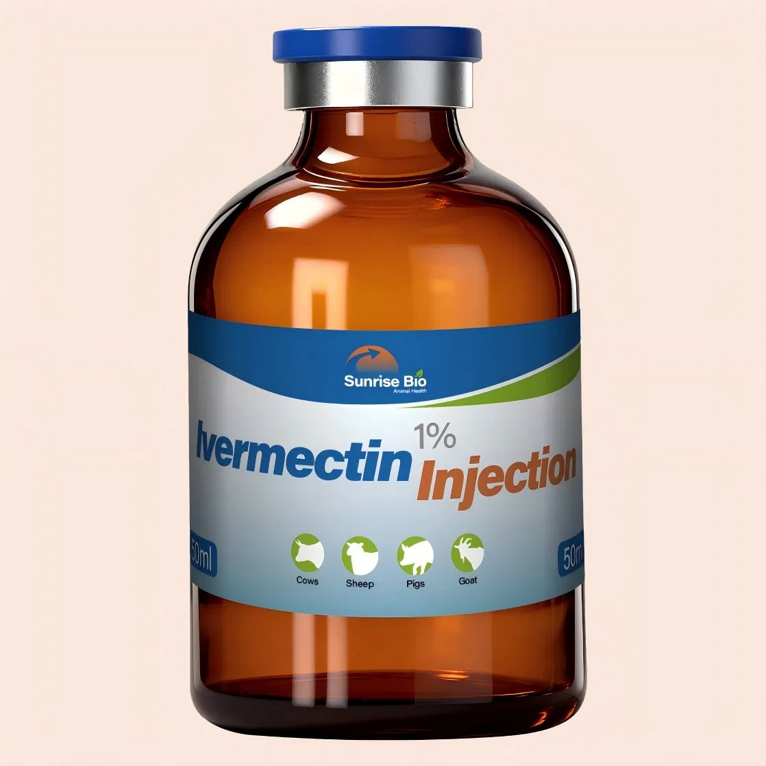 Ivermectin Injection 1% Broad Spectrum Antiparasitic for Cattle Sheep Pigs and Goats
