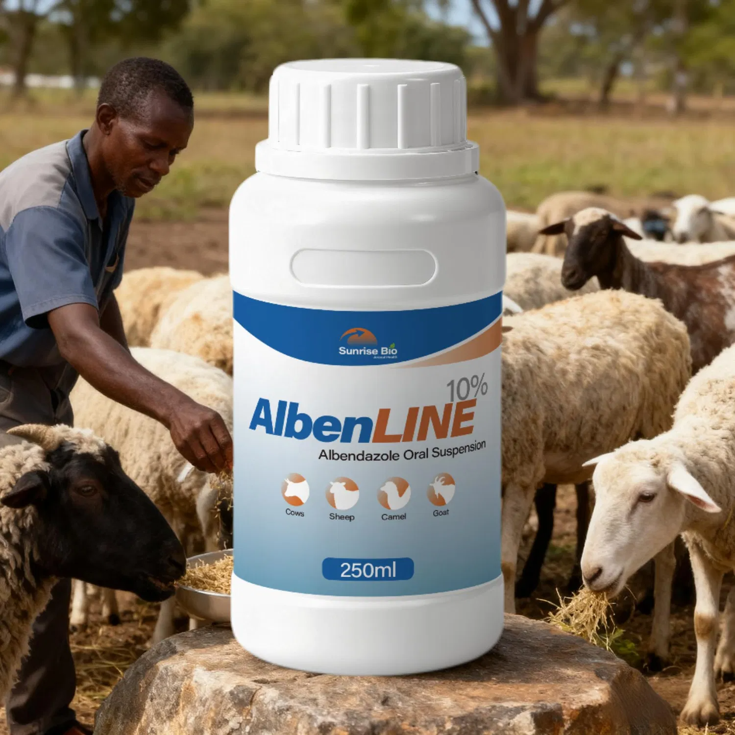 Veterinary Medicine Albendazole Oral Suspension 10% for Cattle Sheep Goats