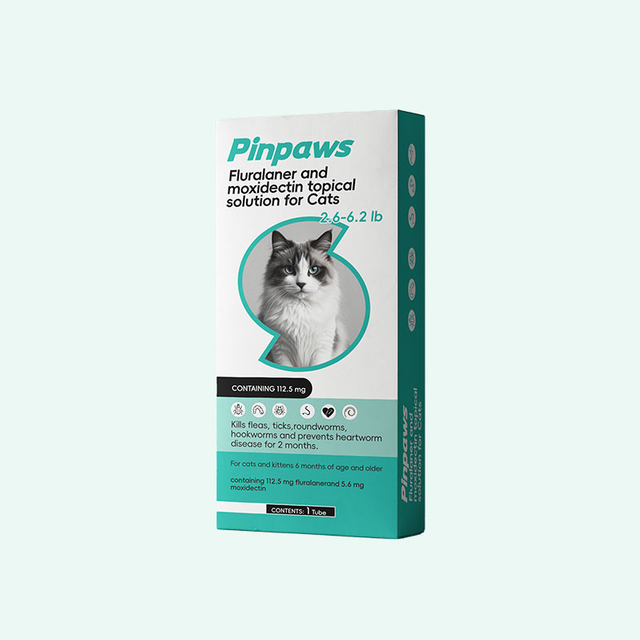 Fluralaner and moxidectin topical solution for Cat