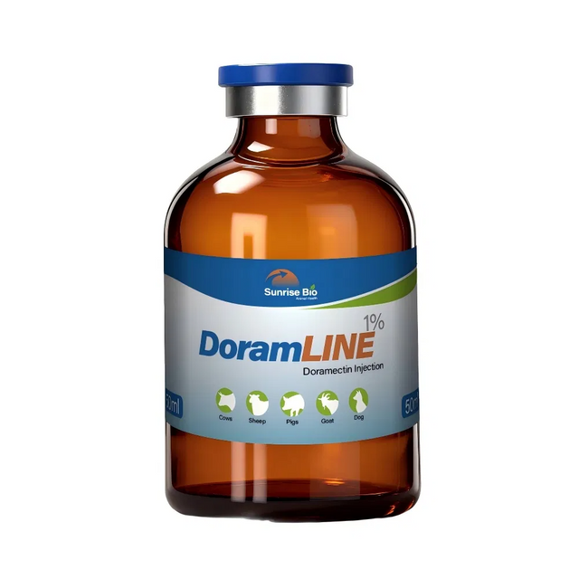 Veterinary Medicine Doramectin Injection 1% for Cattle Sheep Pigs and Dogs