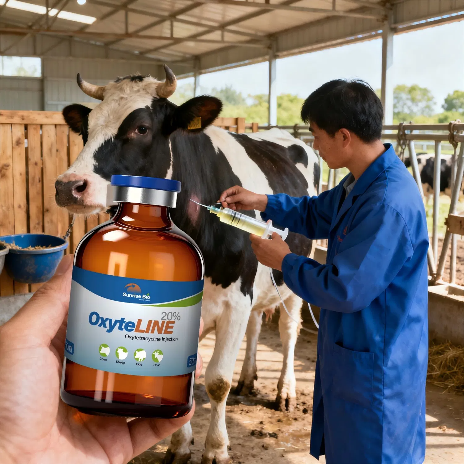 Oxytetracycline Injection 20% Long Acting Veterinary Antibiotic for Cattle and Sheep