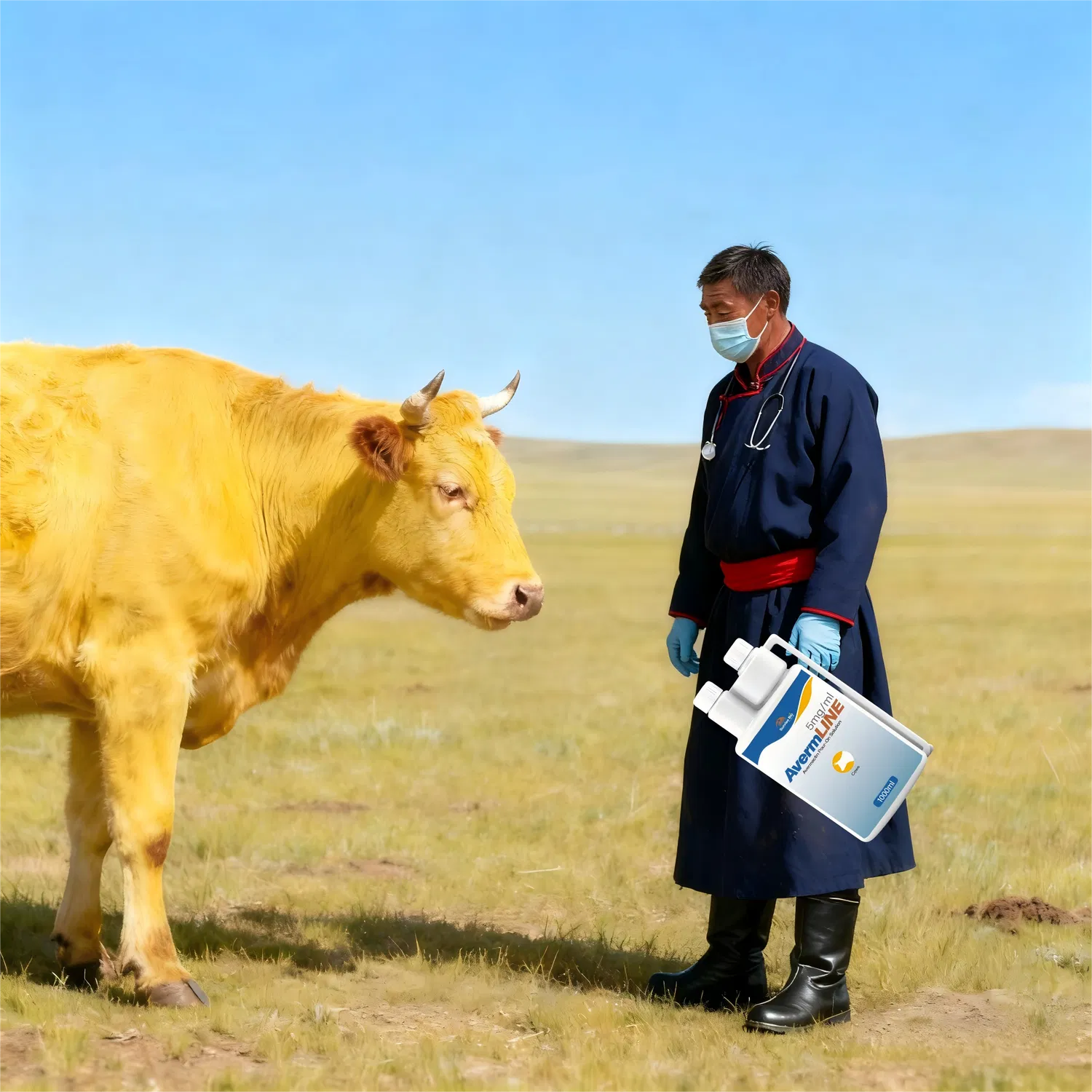 Avermectin Pour-on Solution for Cows - 1000ml and 4000ml Packages